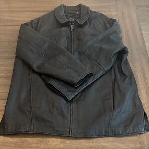 3M Thinsulate Black Leather Jacket Size XL